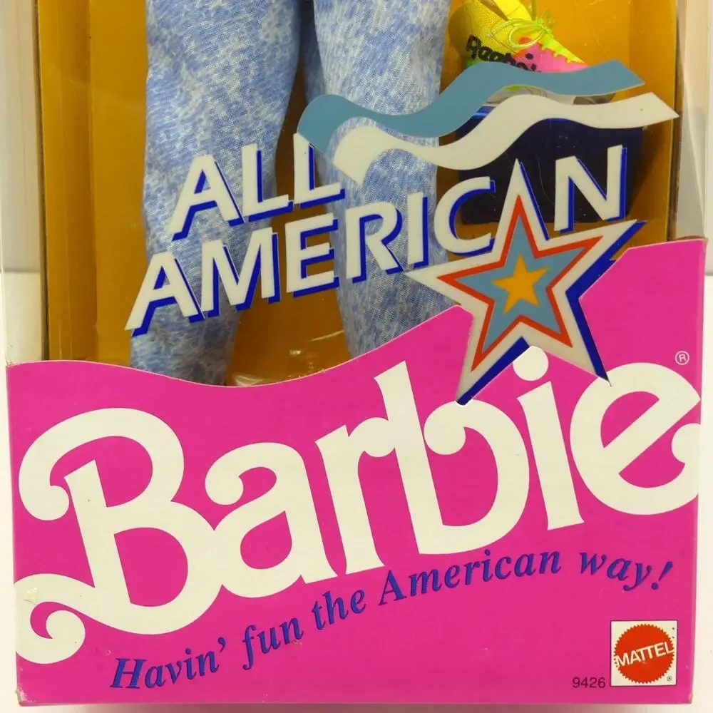 VTG Mattel 1990 Barbie All American Teresa Doll W/ Reebok Hi-Tops Sneaker NRFB